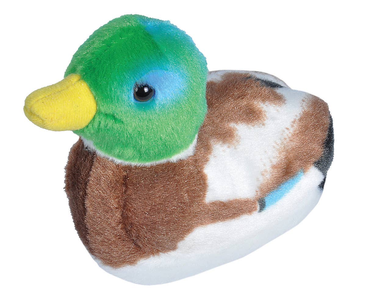 Audubon II Mallard Duck Stuffed Animal W Sound 5.5" - A Child's Delight