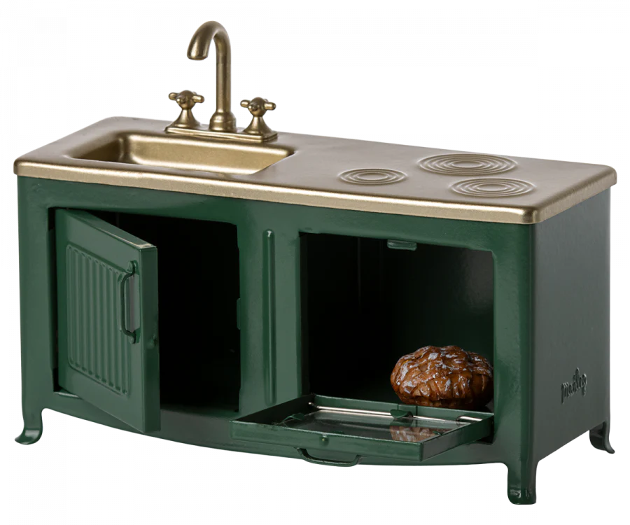 Dark Green Mouse Kitchen