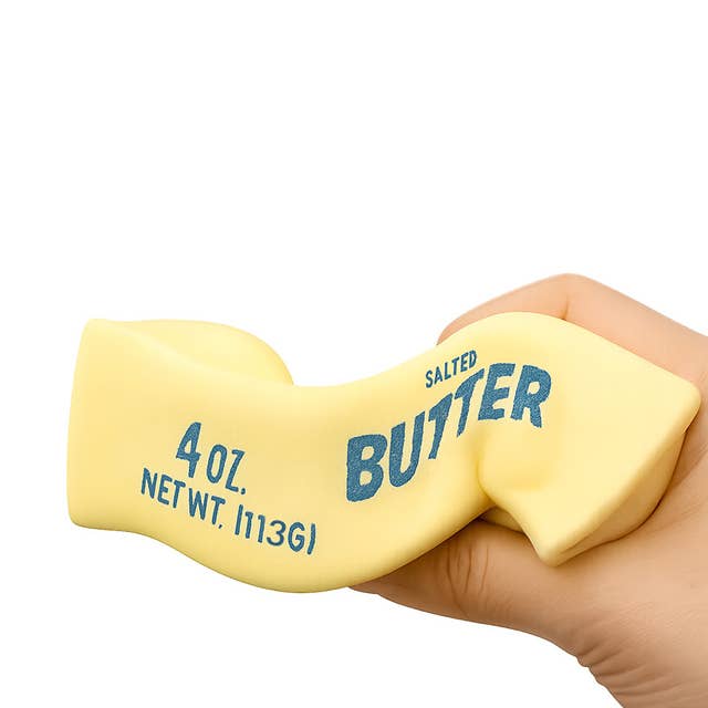 Butter Stress Ball – Soft & Slow-Rebound Squishy Toy
