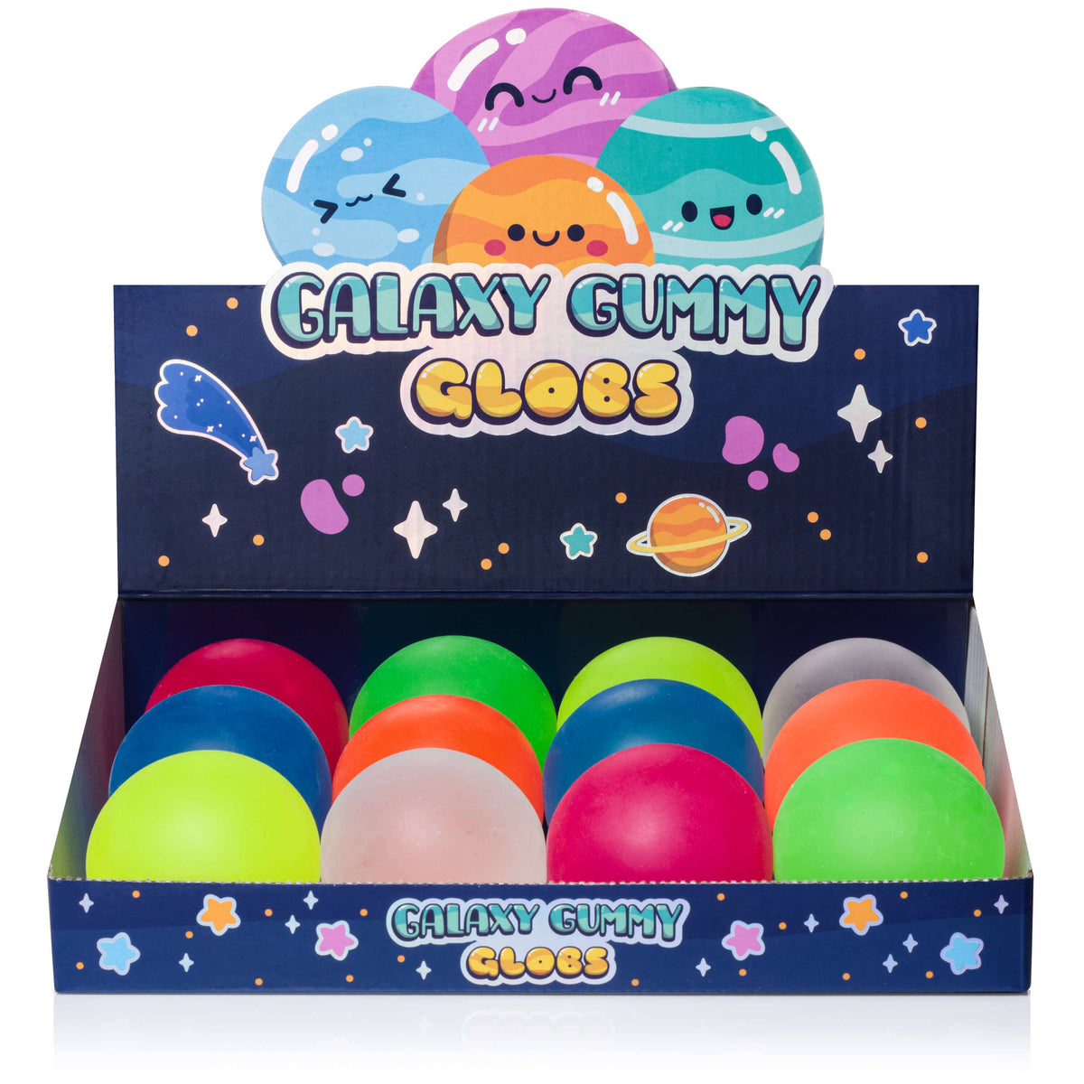 Galaxy Gummy Globs Sensory Toy PDQ - Neon (12pcs/case)