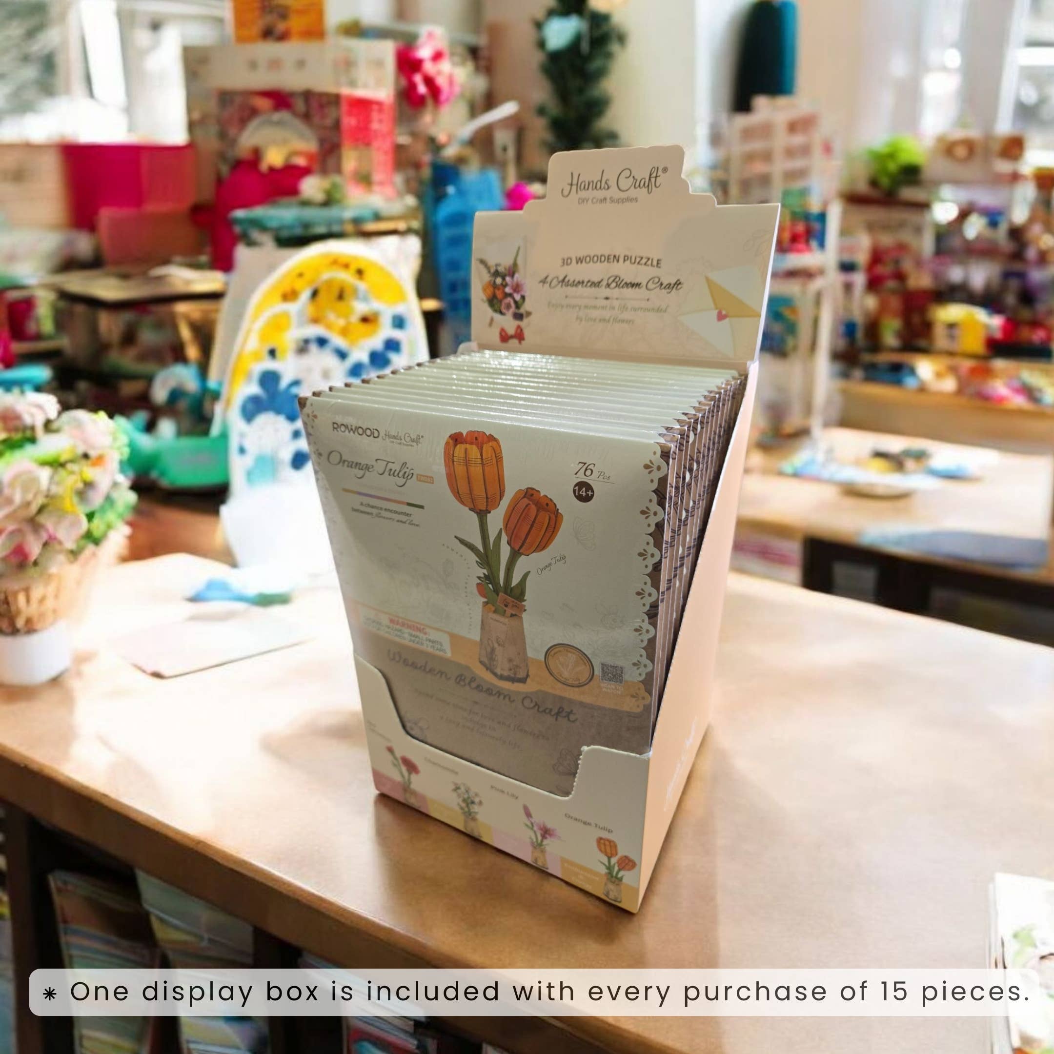 3D Wooden Flower Puzzle: Pink Carnation - A Child's Delight