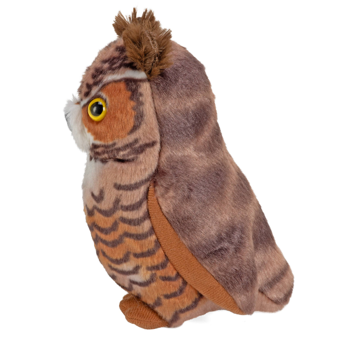 Audubon II Great Horned Owl Stuffed Animal W Sound 5.5" - A Child's Delight