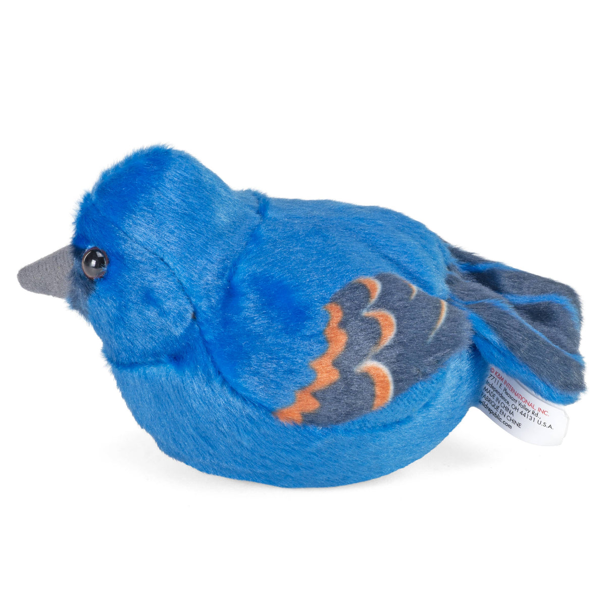 Audubon II Blue Grosbeak Stuffed Animal W Sound 5.5" - A Child's Delight