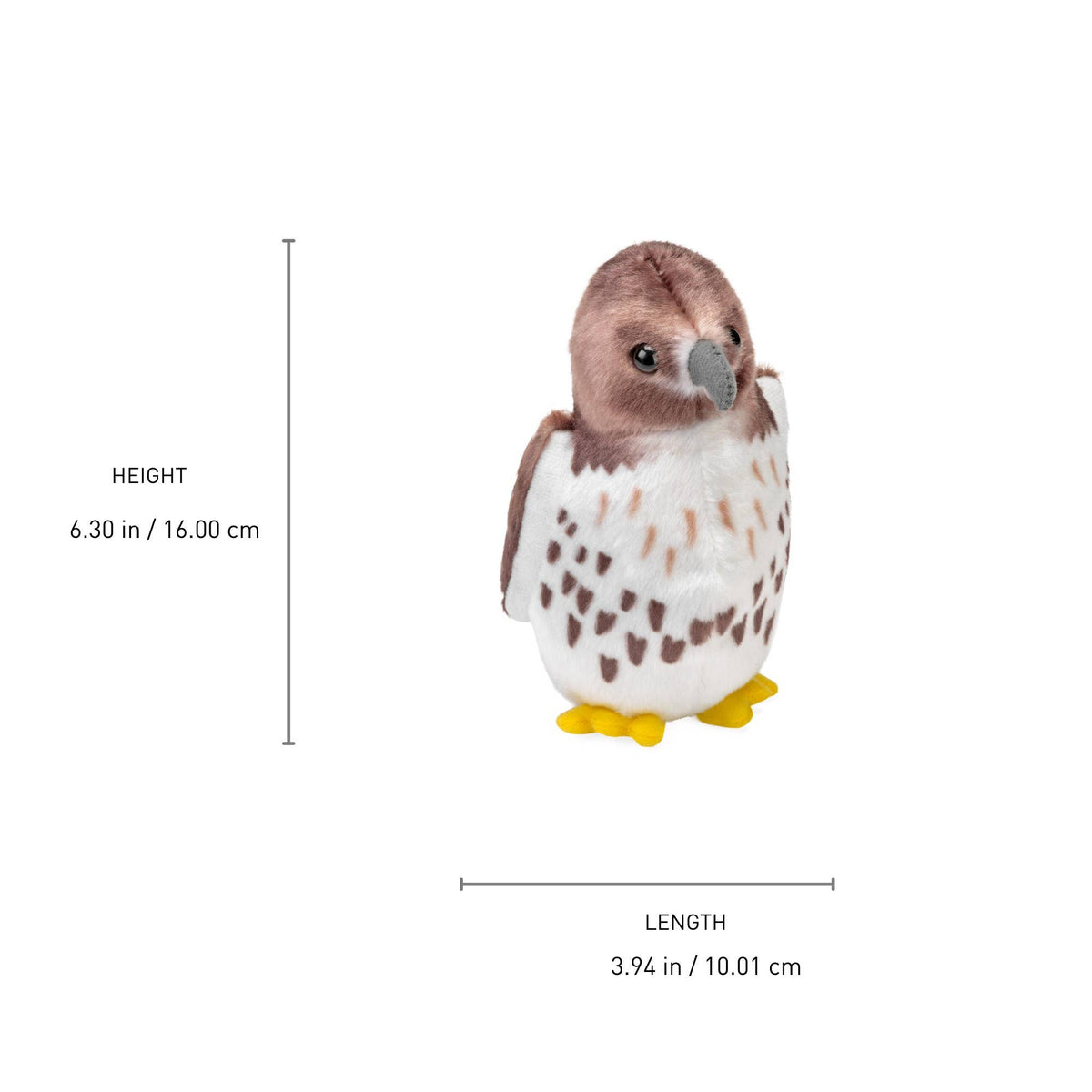 Audubon II Red-Tailed Hawk Stuffed Animal W Sound 5.5" - A Child's Delight