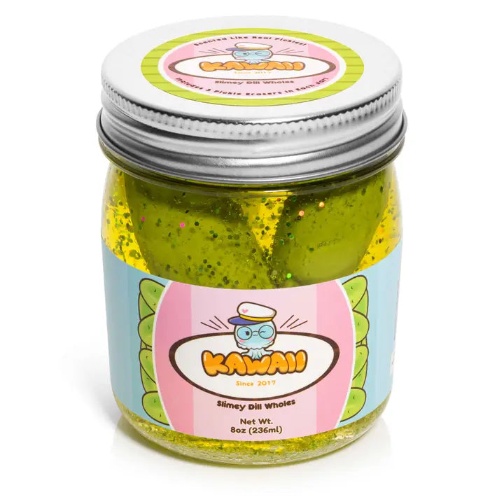 Shimmery Pickle Clear Slime - A Child's Delight