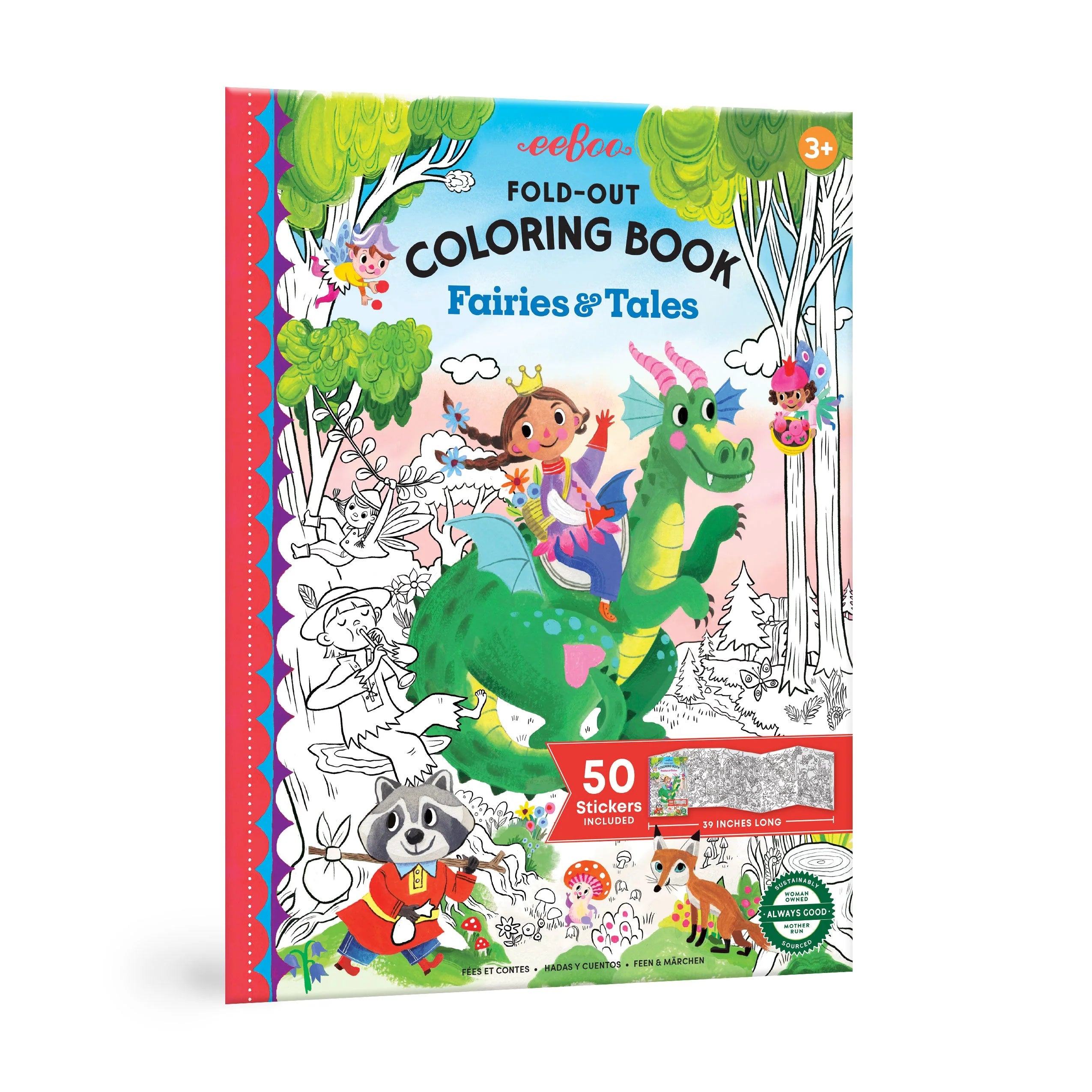Fairies and Tales - Fold-Out Coloring Book - A Child's Delight