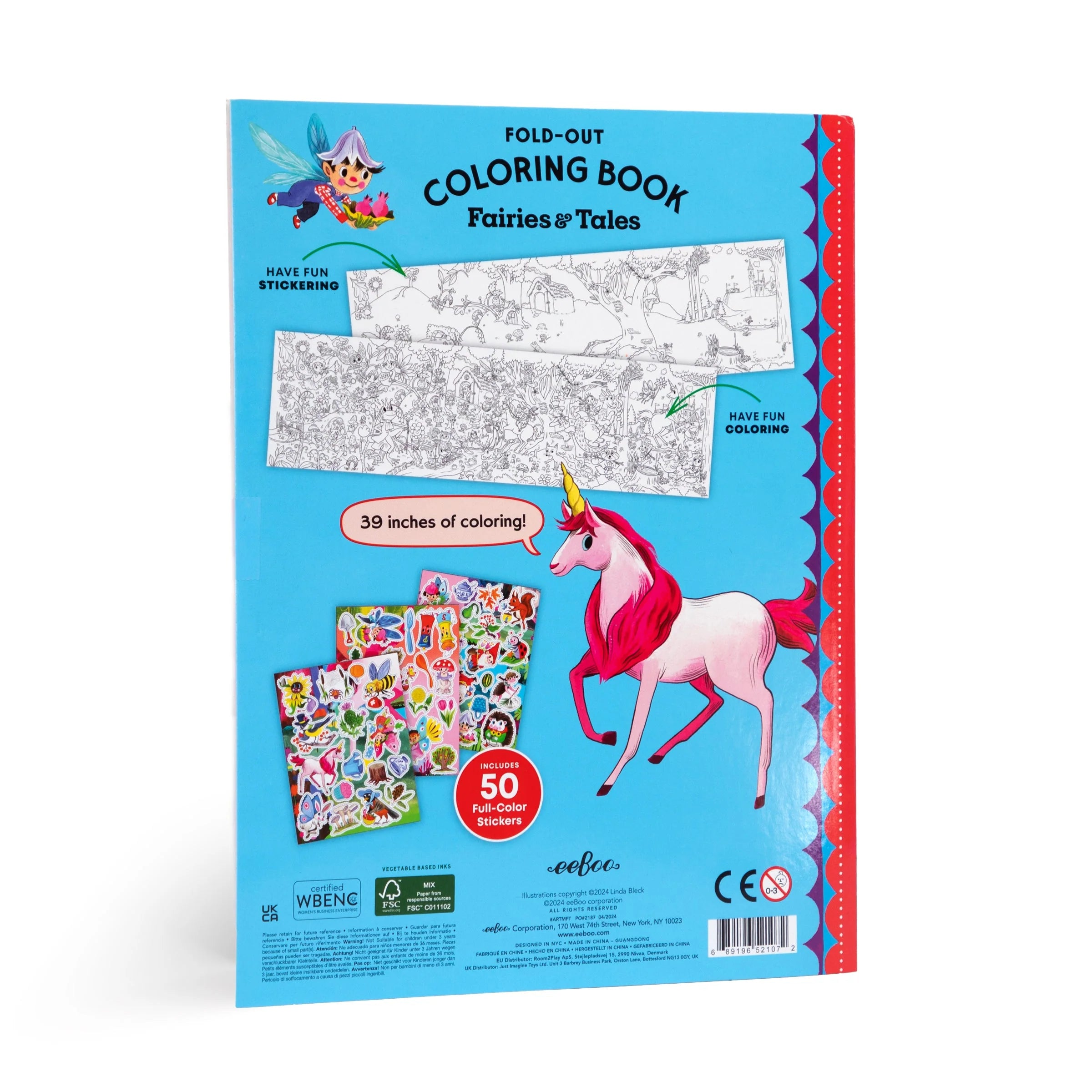Fairies and Tales - Fold-Out Coloring Book - A Child's Delight
