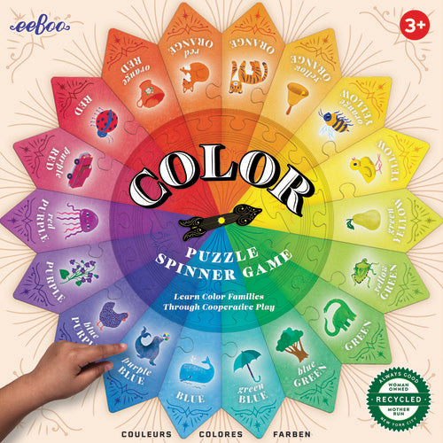 Color Puzzle Spinner Game - A Child's Delight