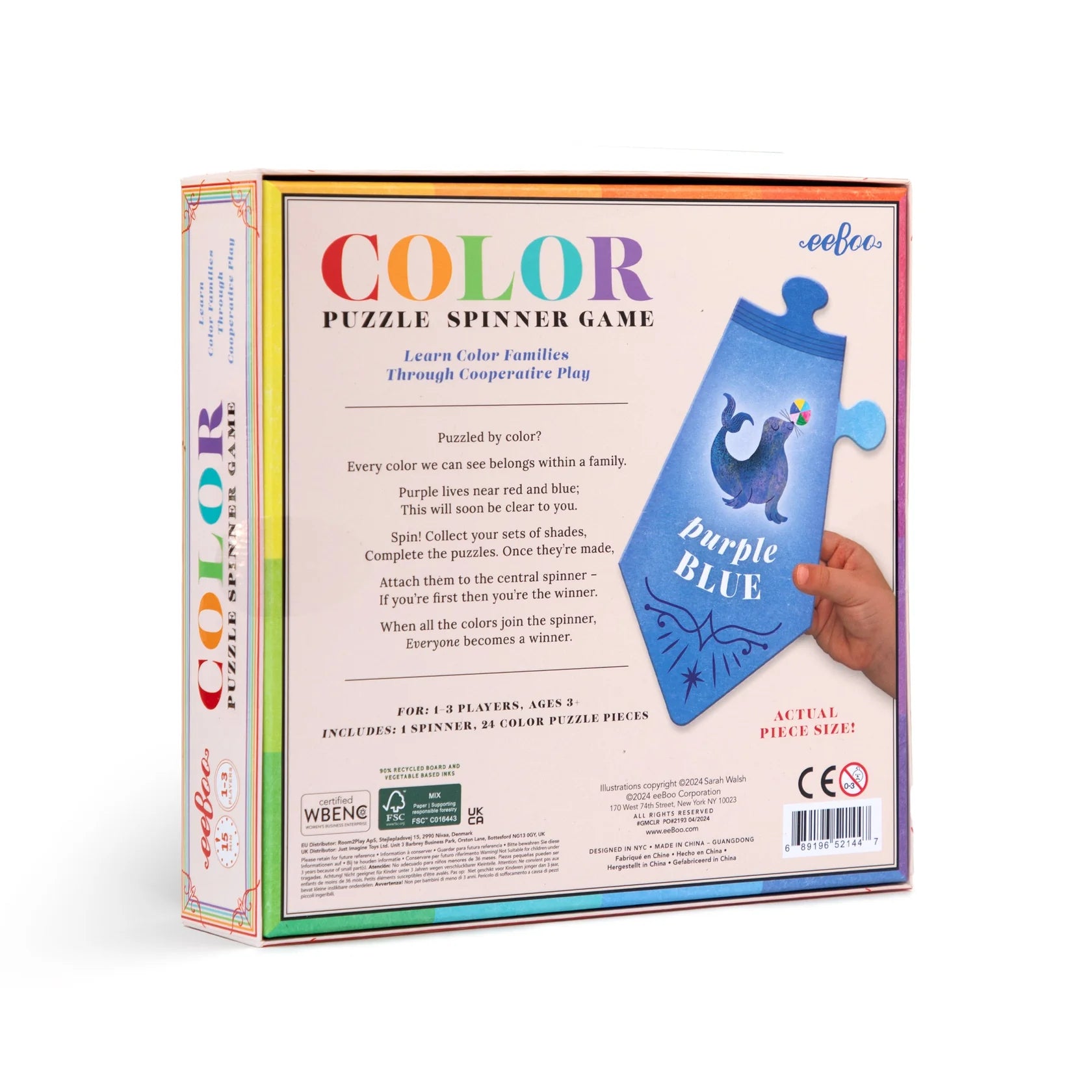 Color Puzzle Spinner Game - A Child's Delight