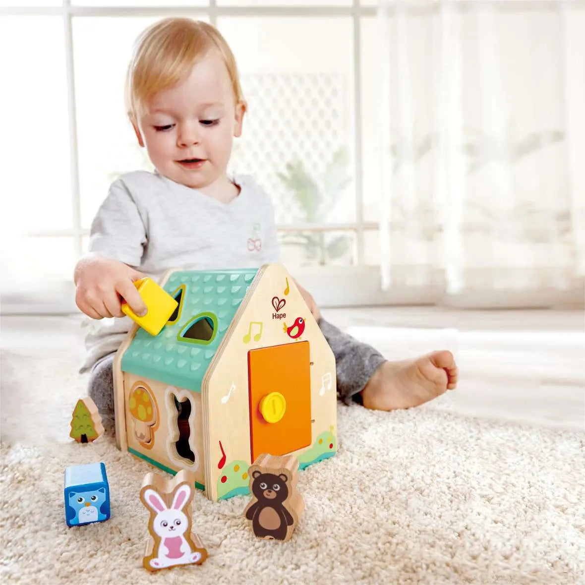 Critter House Shape Sorter - A Child's Delight