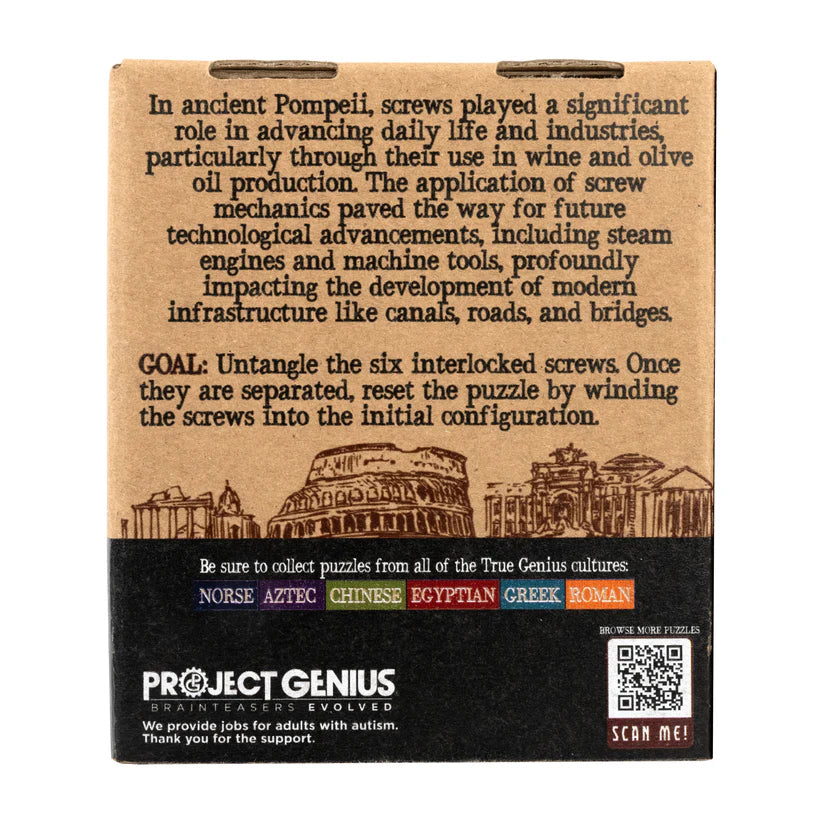 Bolts of Pompeii Interlocking Bolt Puzzles - A Child's Delight