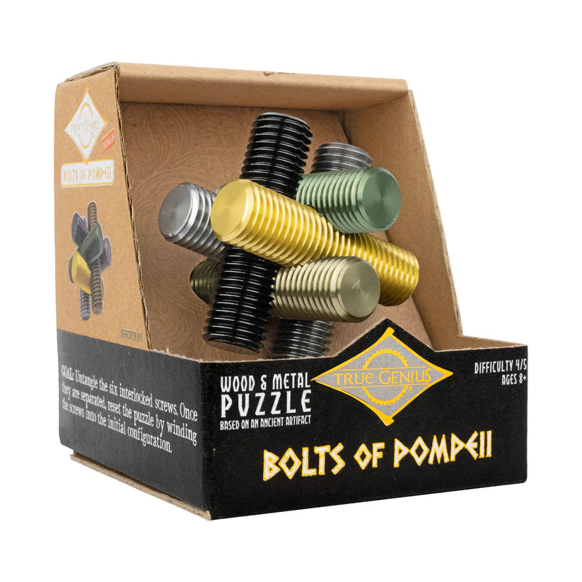 Bolts of Pompeii Interlocking Bolt Puzzles - A Child's Delight