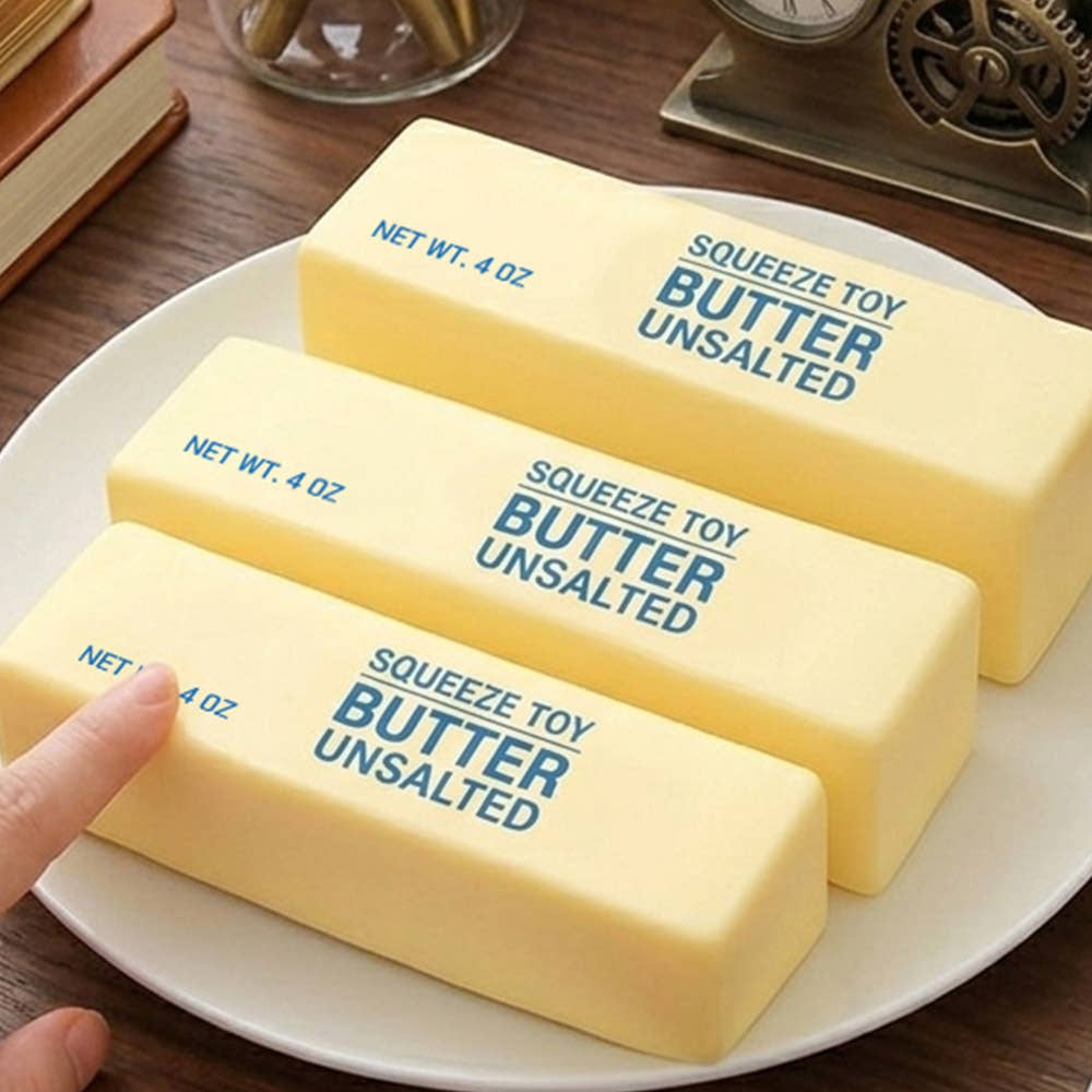 Butter Stress Ball – Soft & Slow-Rebound Squishy Toy