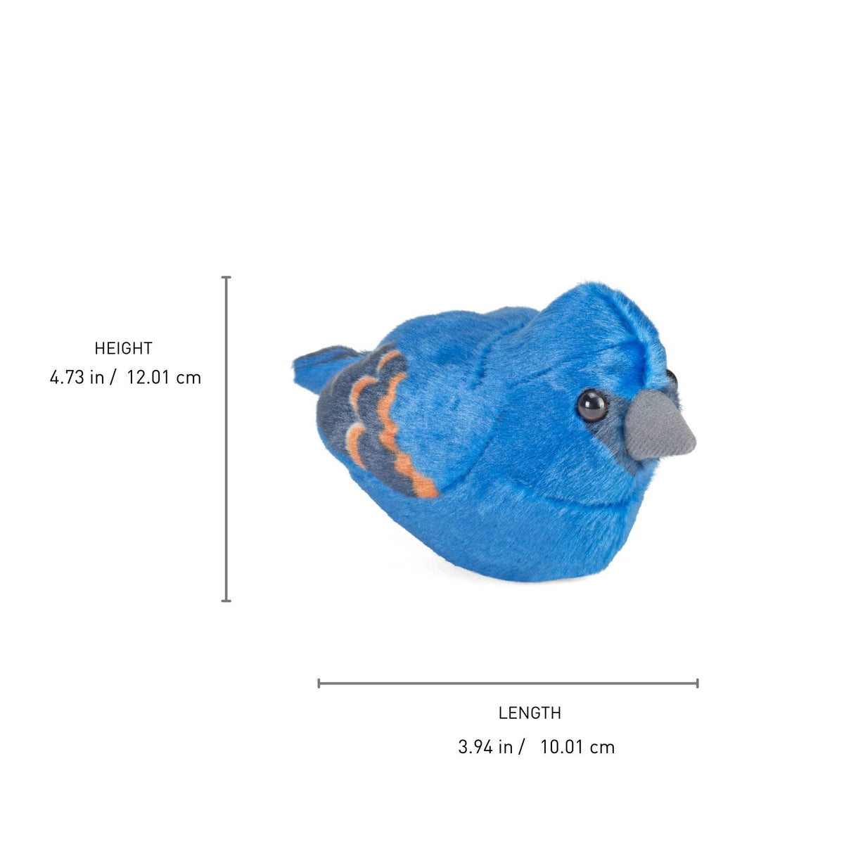 Audubon II Blue Grosbeak Stuffed Animal W Sound 5.5" - A Child's Delight