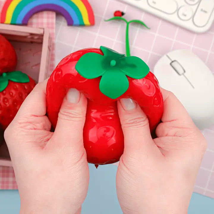 Strawberry Shaped Squishy - A Child's Delight