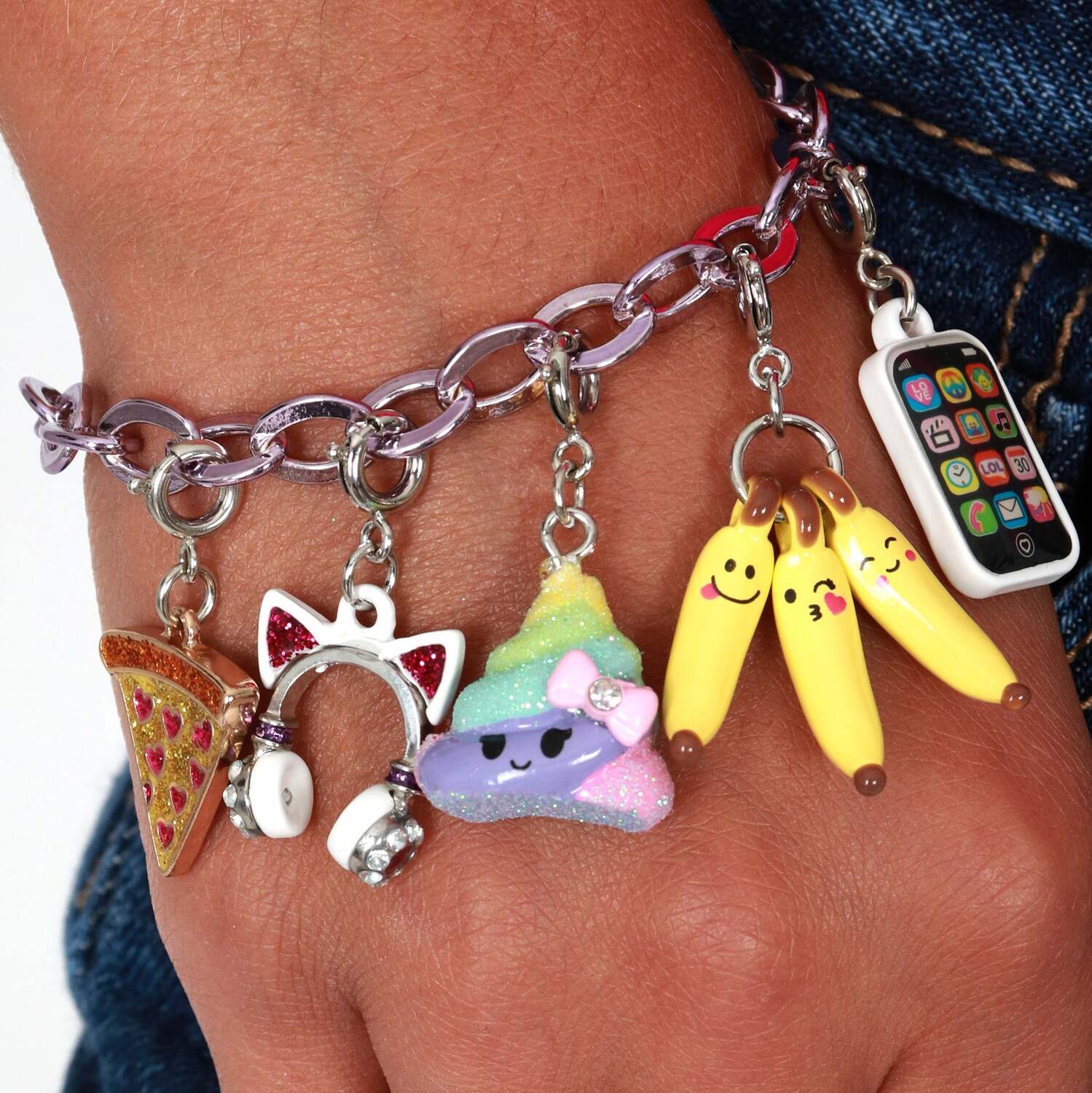 Chain Bracelet Purple - A Child's Delight