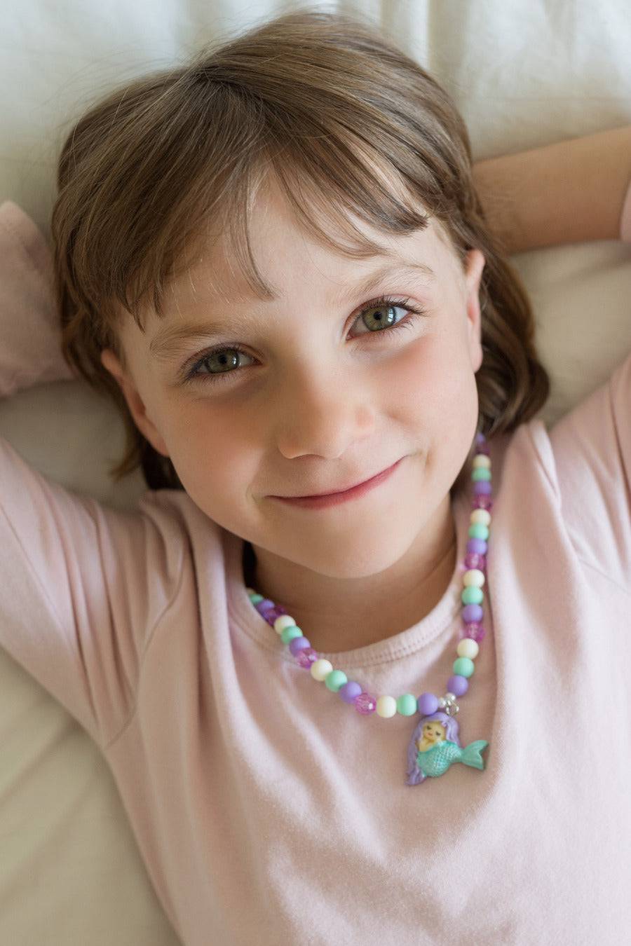86129 MATTE MERMAID NECKLACE - A Child's Delight
