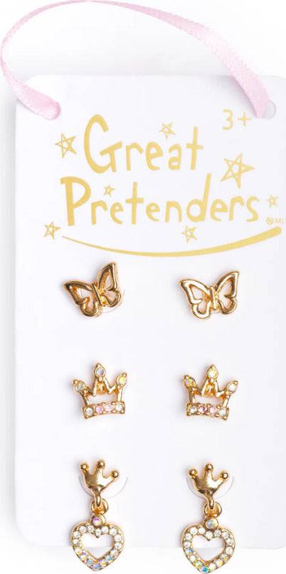 Boutique Royal Crown Studded Earrings - A Child's Delight