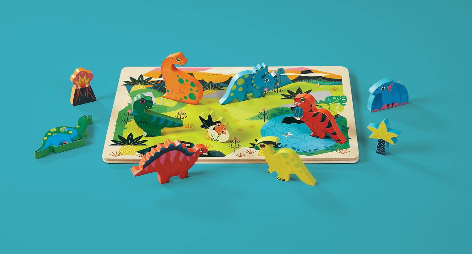 16Pc Dinosaur Puzzle - A Child's Delight