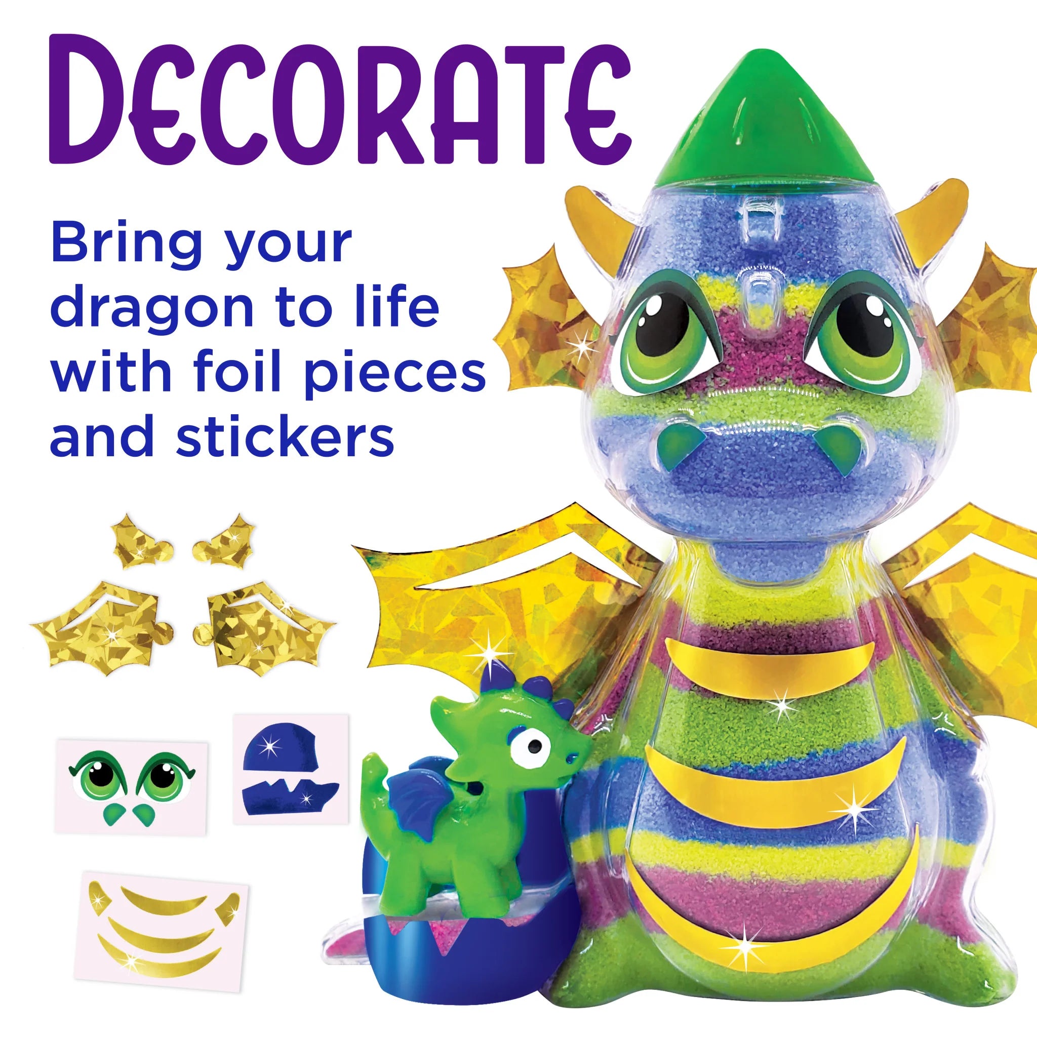 Glow In The Dark Sand Art Dragon - A Child's Delight