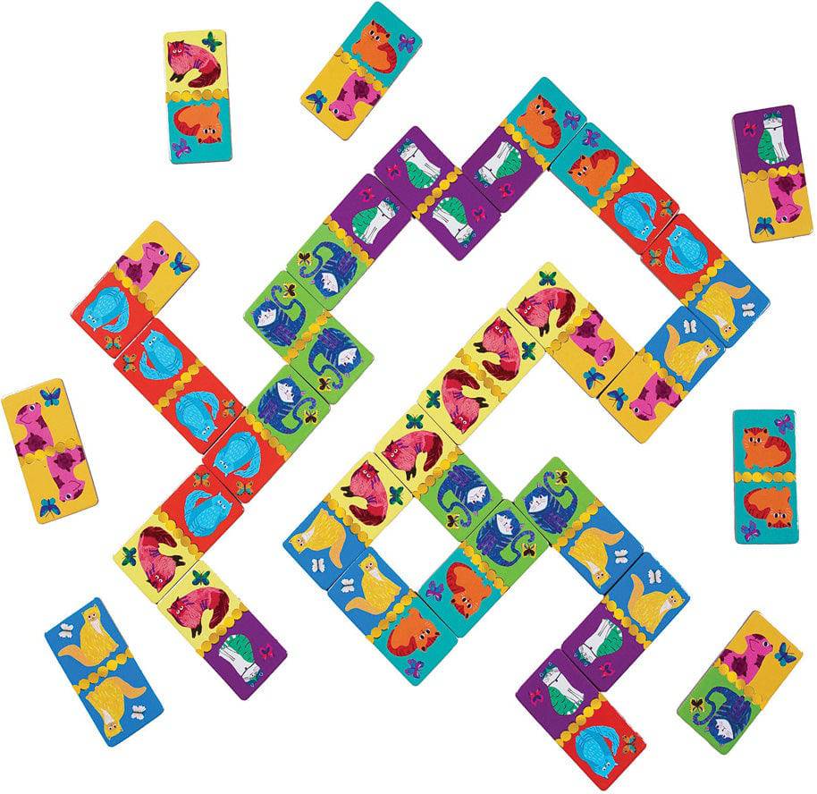 DOMCAT CAT DOMINOES GIANT - A Child's Delight