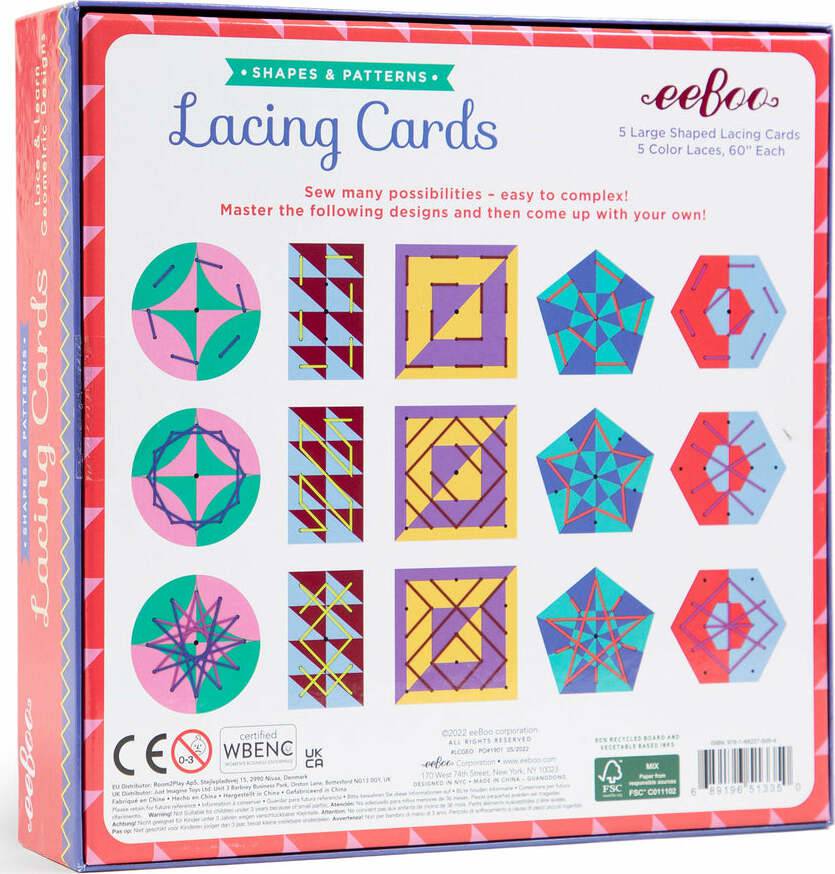 LCGEO SHAPES PATTERNS LACING - A Child's Delight