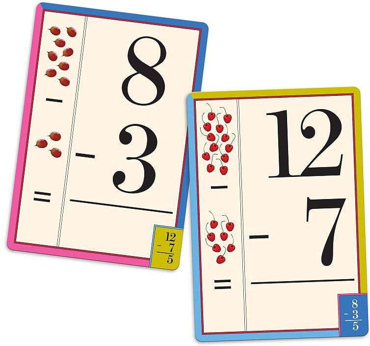 Subtraction Flash Cards - A Child's Delight