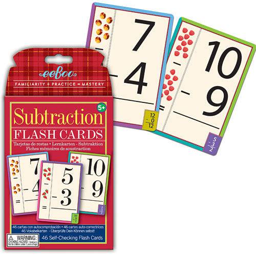 Subtraction Flash Cards - A Child's Delight