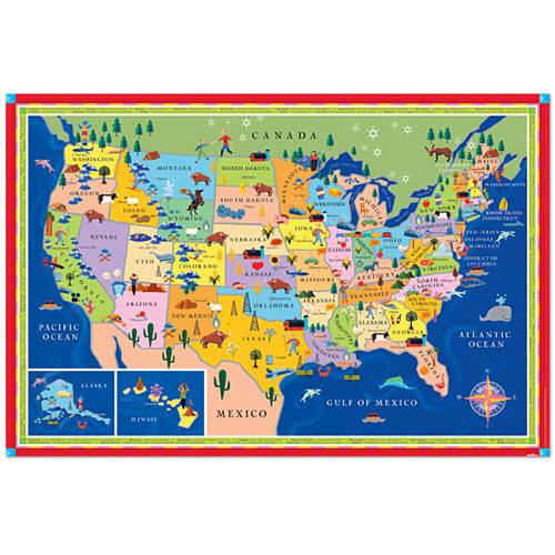 Usa Map - A Child's Delight