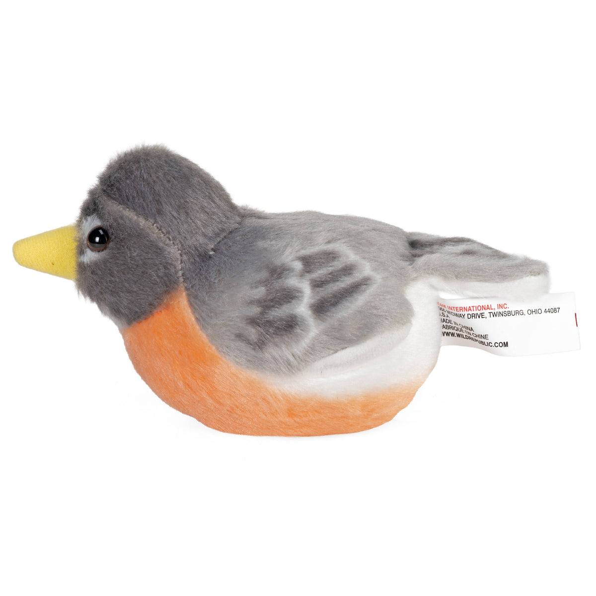 Audubon II American Robin Stuffed Animal W Sound 5.5" - A Child's Delight