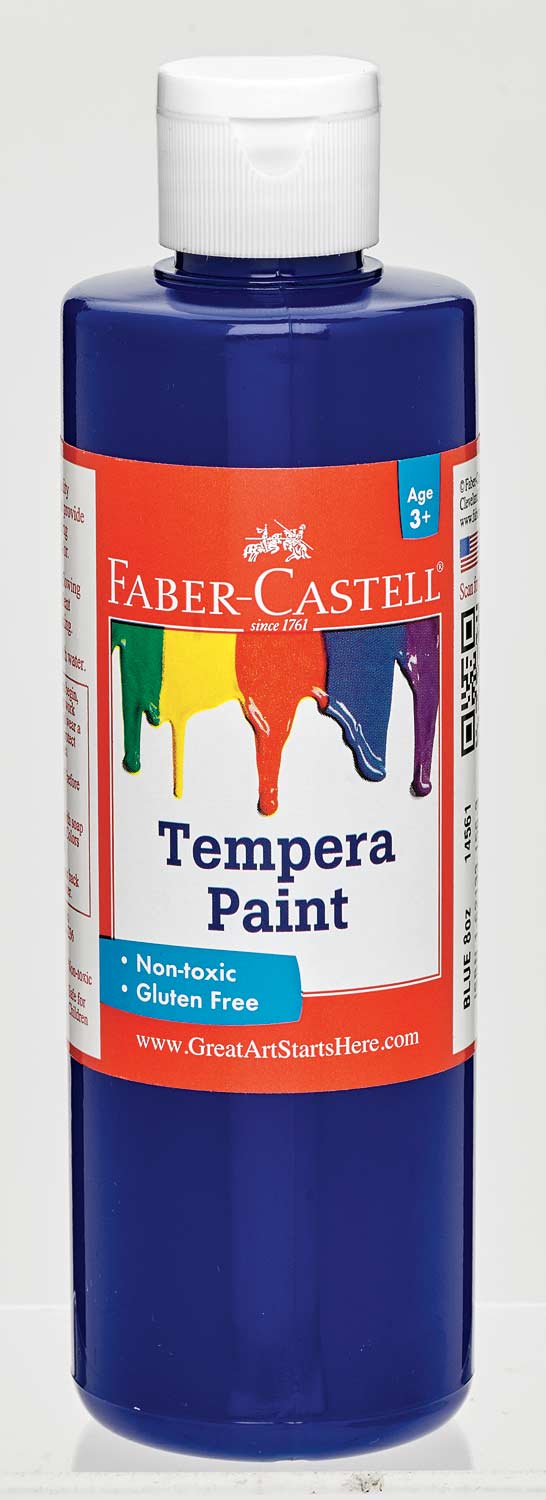 Blue Tempura Paint - A Child's Delight