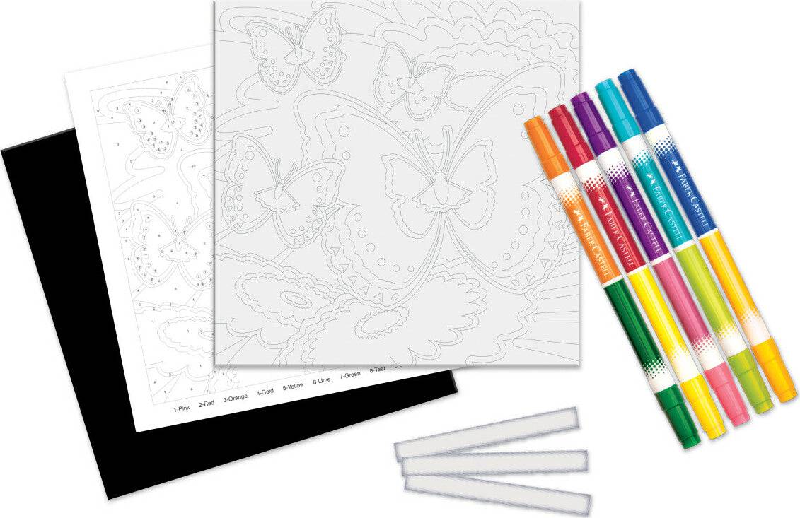 Color By Number Butterflies - A Child's Delight