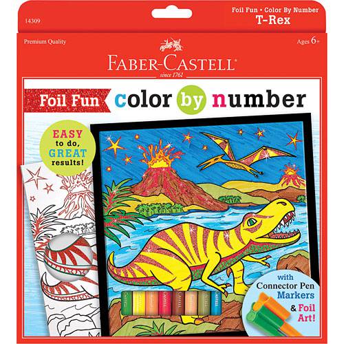 Color By Number Trex - A Child's Delight