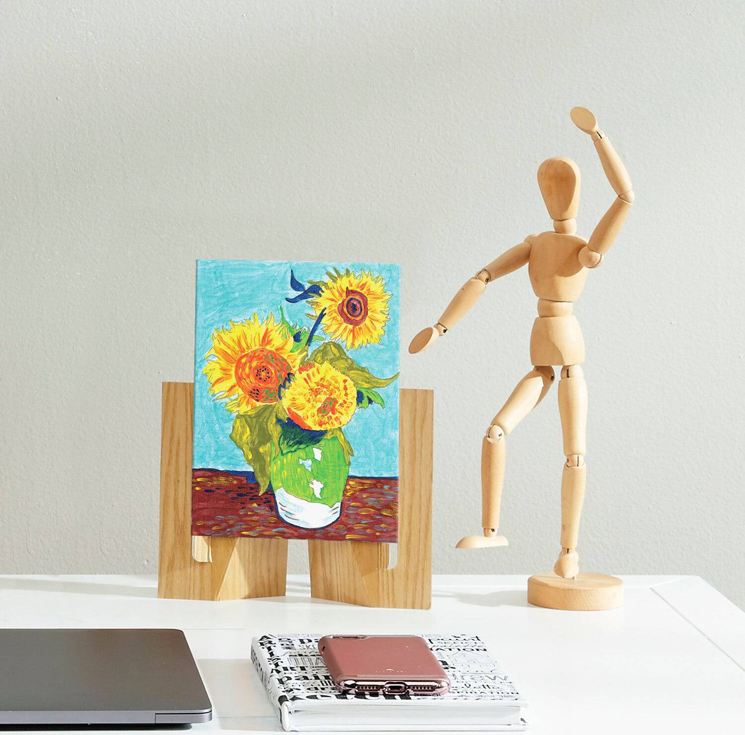 Paint By Number Sunflowers - A Child's Delight