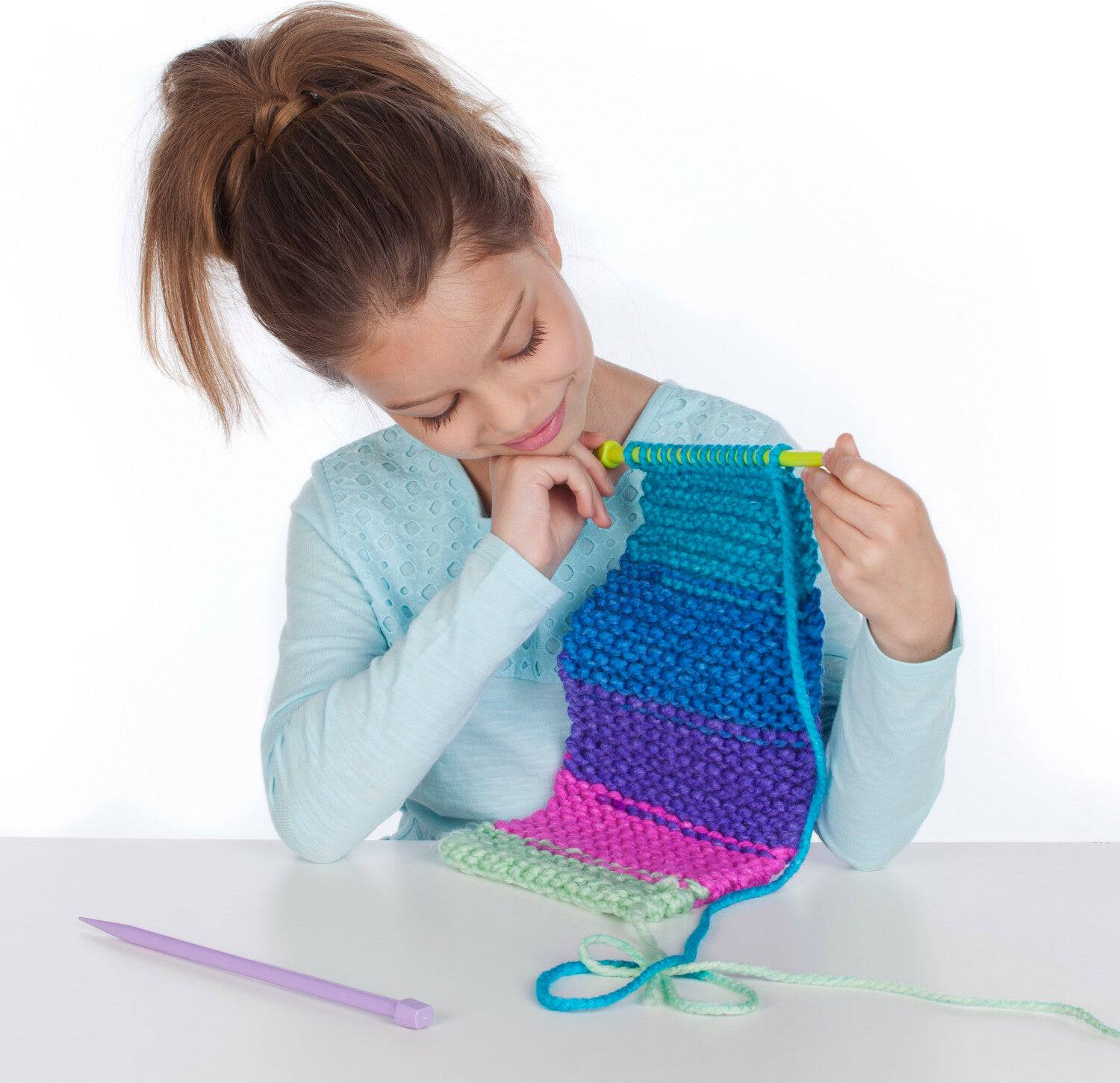 6302 LEARN TO KNIT POCKET SCAR - A Child's Delight