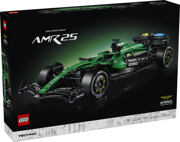 LEGO® 42240 Aston Martin Aramco AMR25 F1® Car