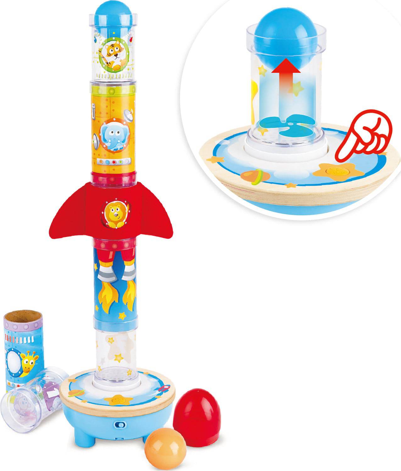 E0387 ROCKET BALL AIR STACKER - A Child's Delight