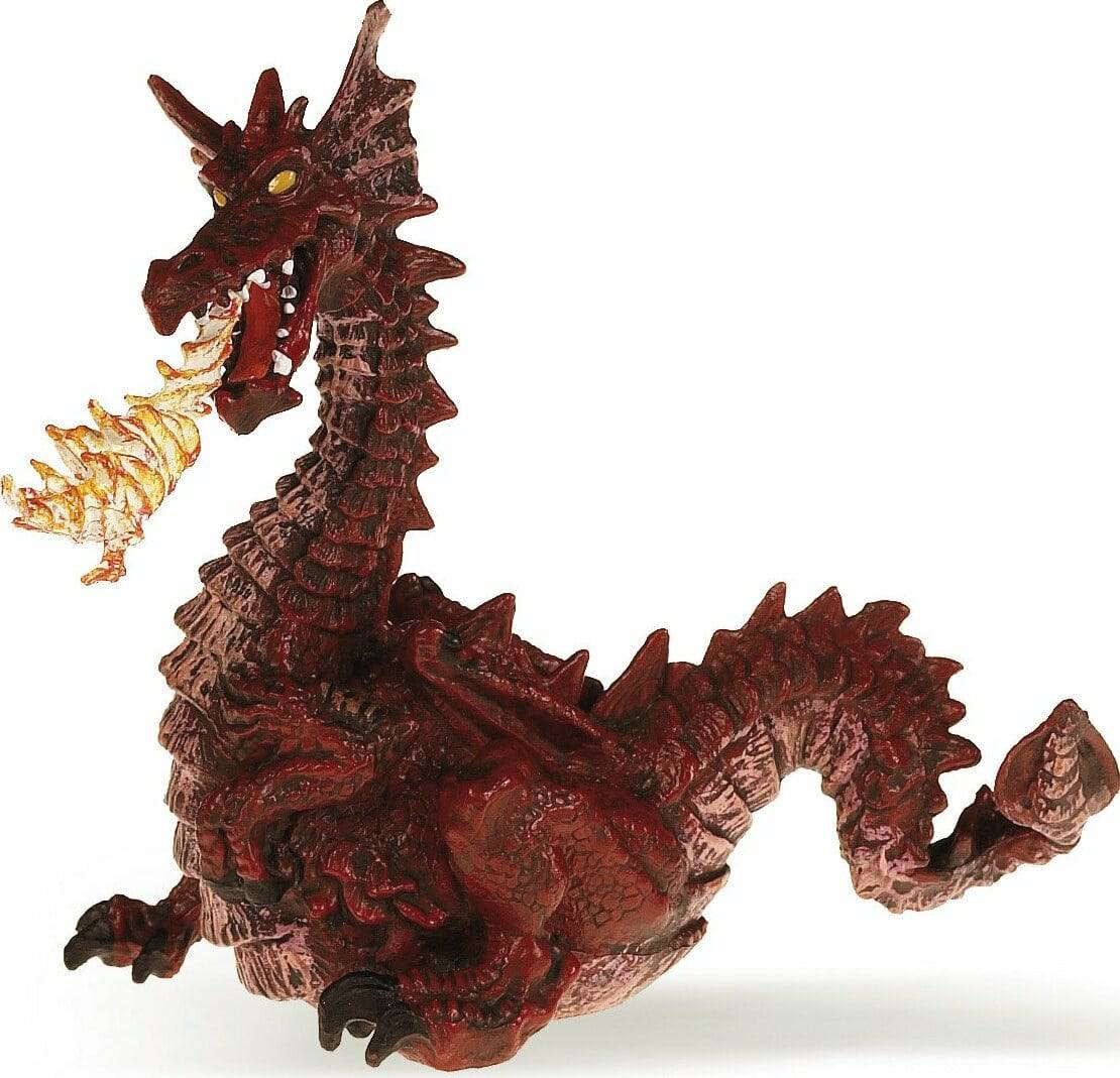 39016 RED DRAGON W FLAME - A Child's Delight