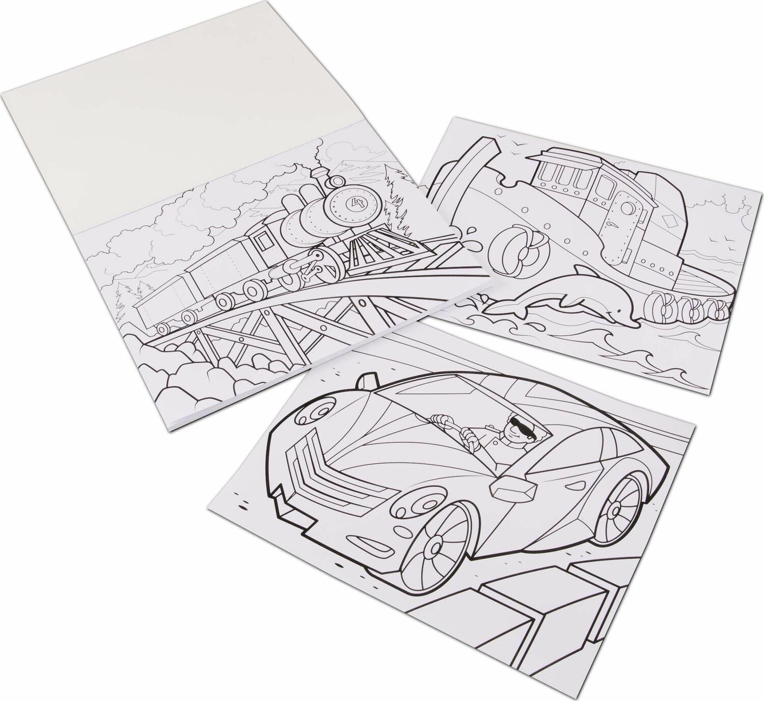 Jumbo Coloring Pad - Vehicles