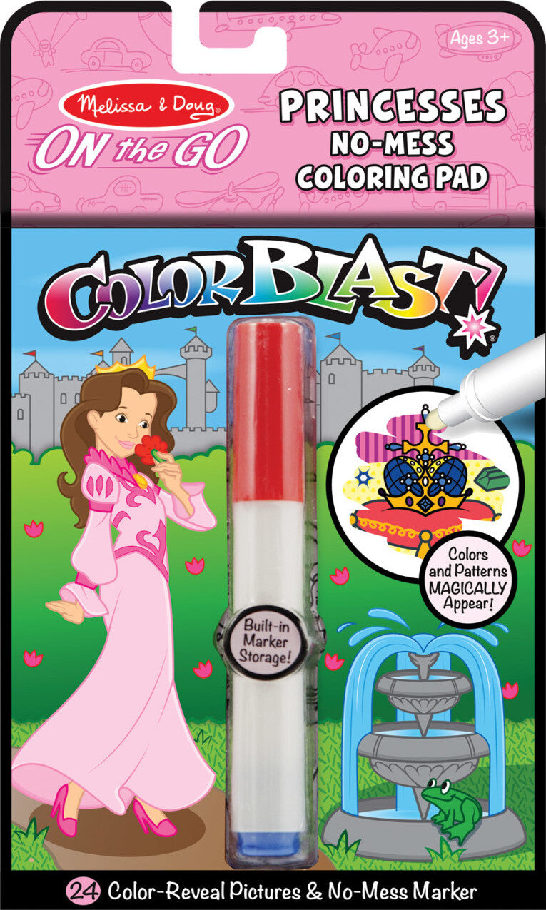 On the Go ColorBlast No-Mess Coloring Pad - Princess