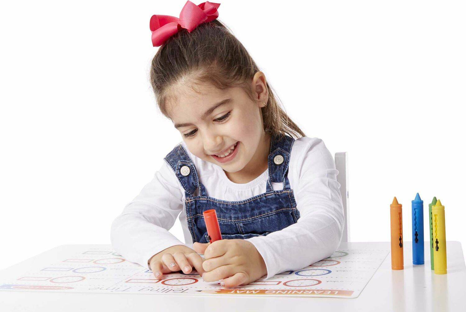 4279 LEARNING MAT CRAYONS 5CLR - A Child's Delight