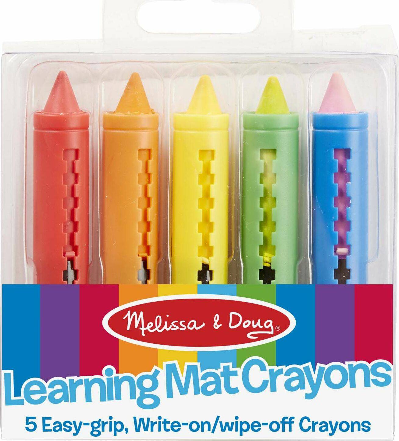 4279 LEARNING MAT CRAYONS 5CLR - A Child's Delight