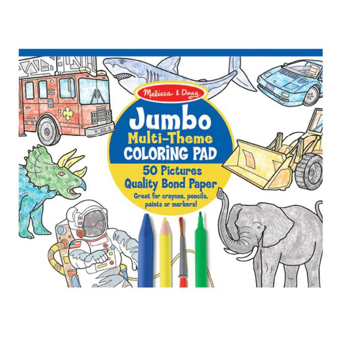 Jumbo Coloring Pad Blue - A Child's Delight