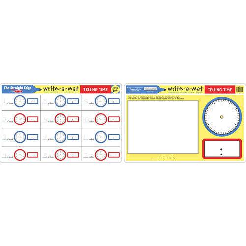Write A Mat Telling Time - A Child's Delight