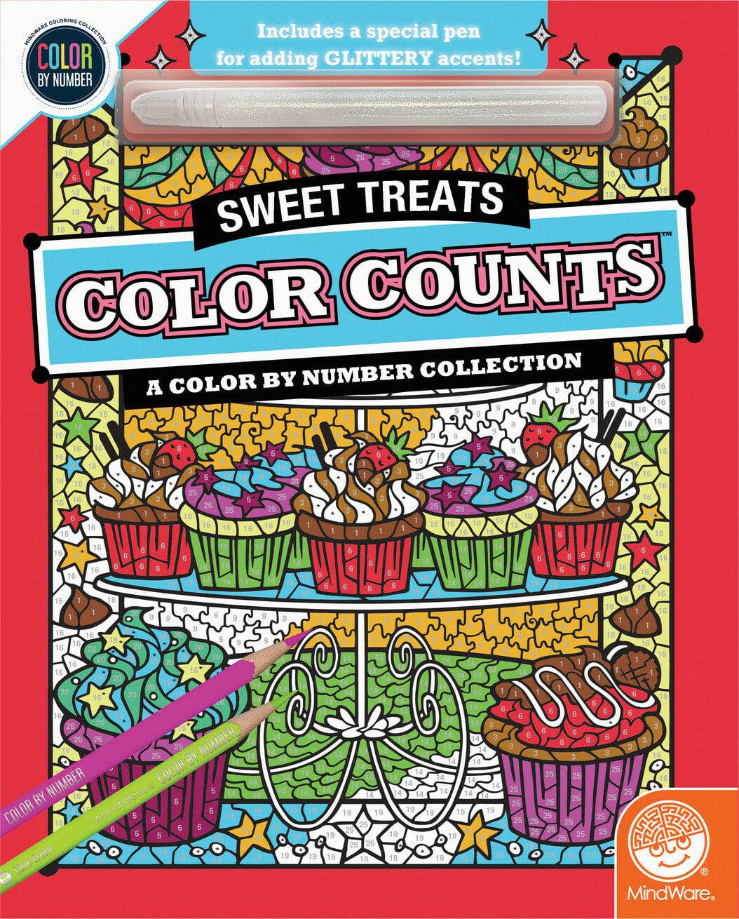 Color By Number Sweet Treats - A Child's Delight