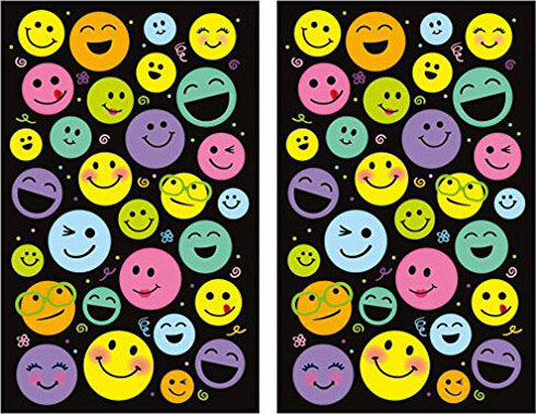 Rainbow Happy Smiley Faces Sticker Pack