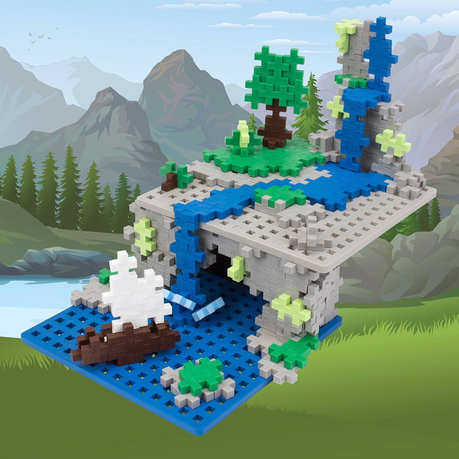 Baseplate Duo Gray/ Blue - A Child's Delight