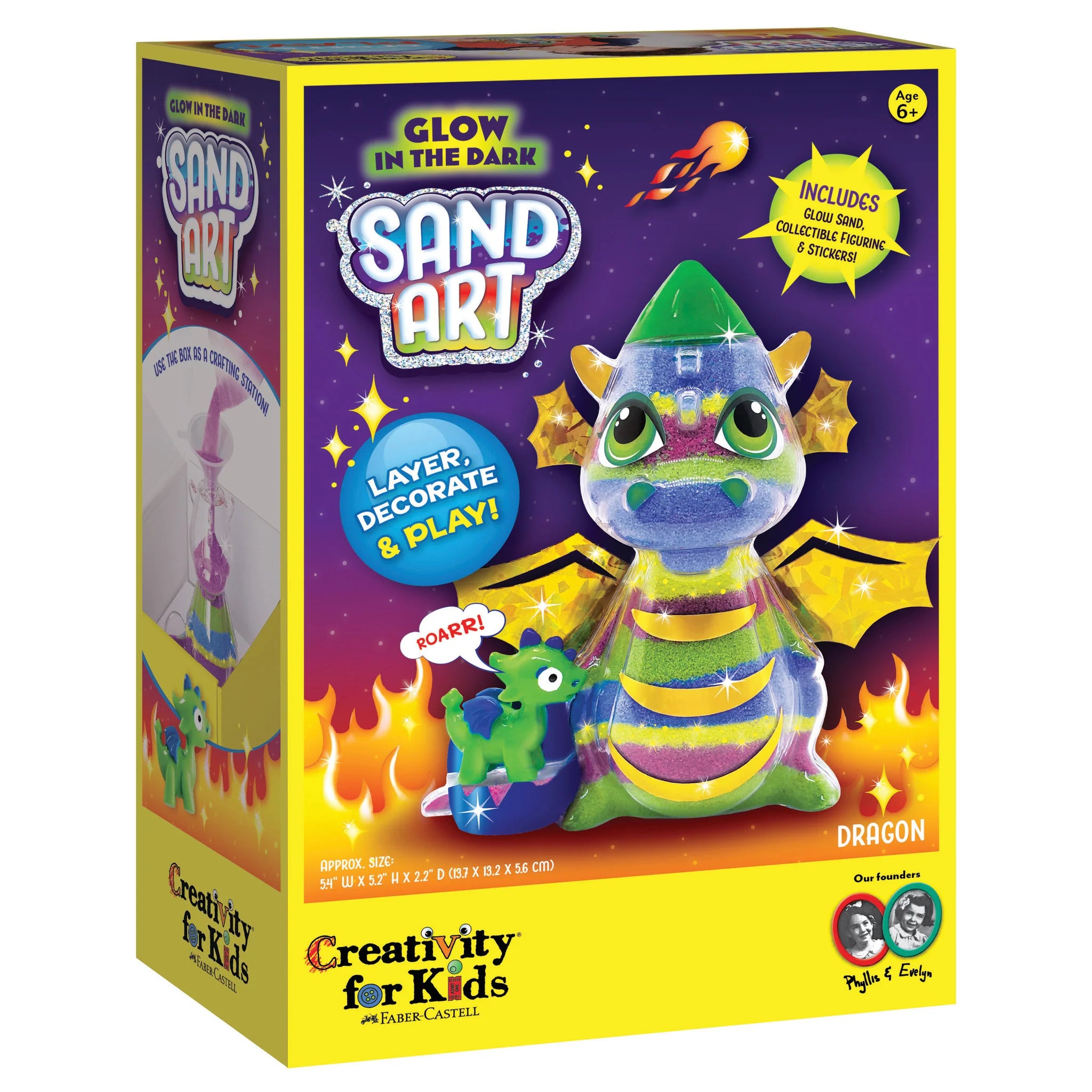 Glow In The Dark Sand Art Dragon - A Child's Delight