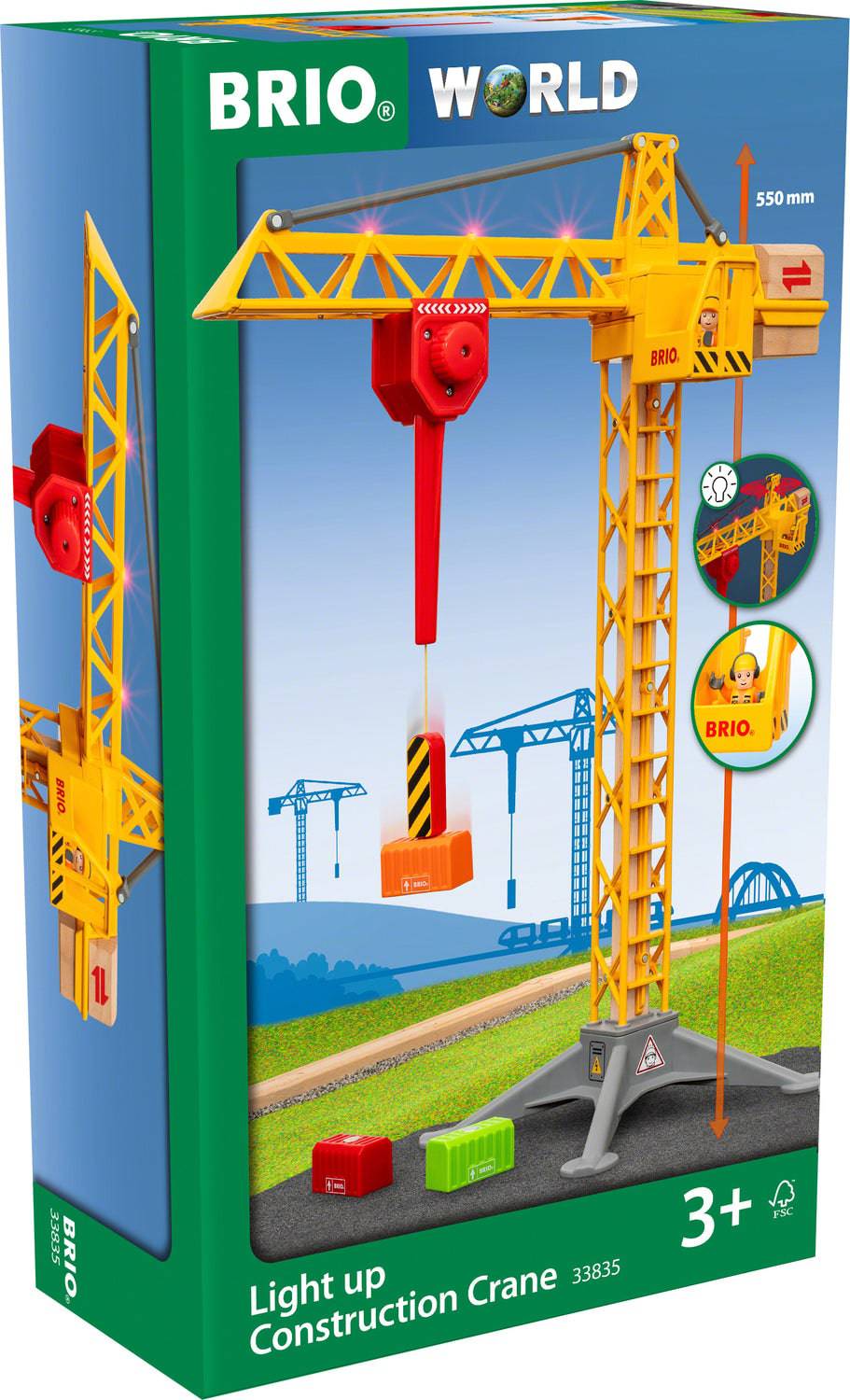 63383500 LIGHT UP CONSTR CRANE - A Child's Delight