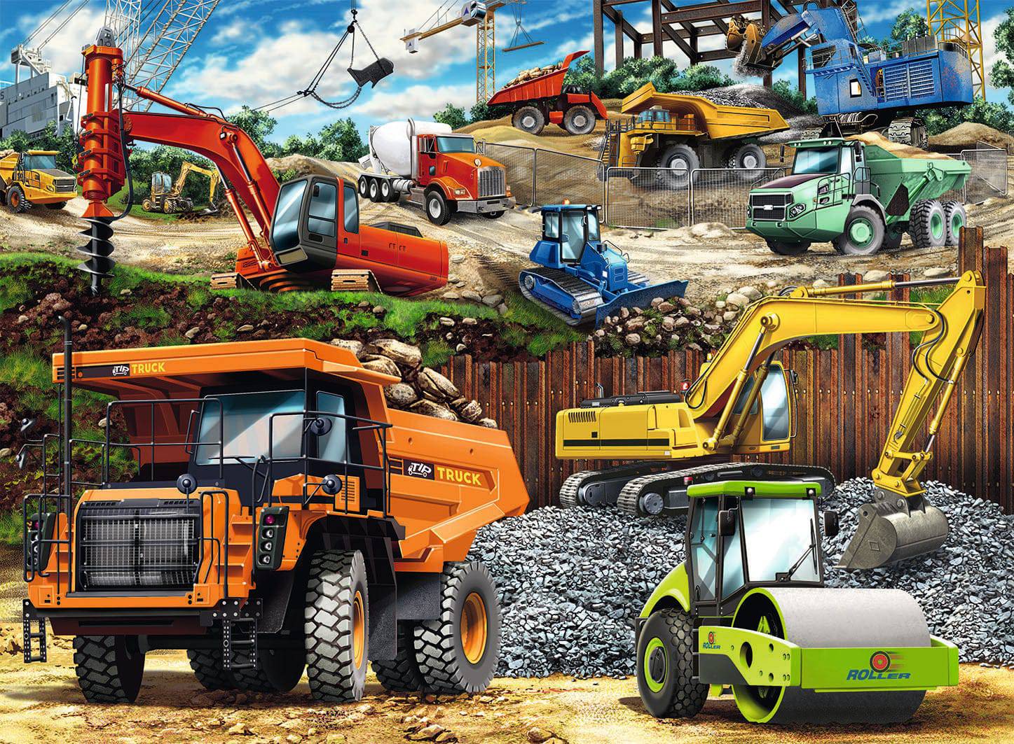 100Pc Construction Vehicles - A Child's Delight